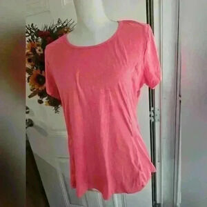RBX woman's Activewear pink tshirt size large